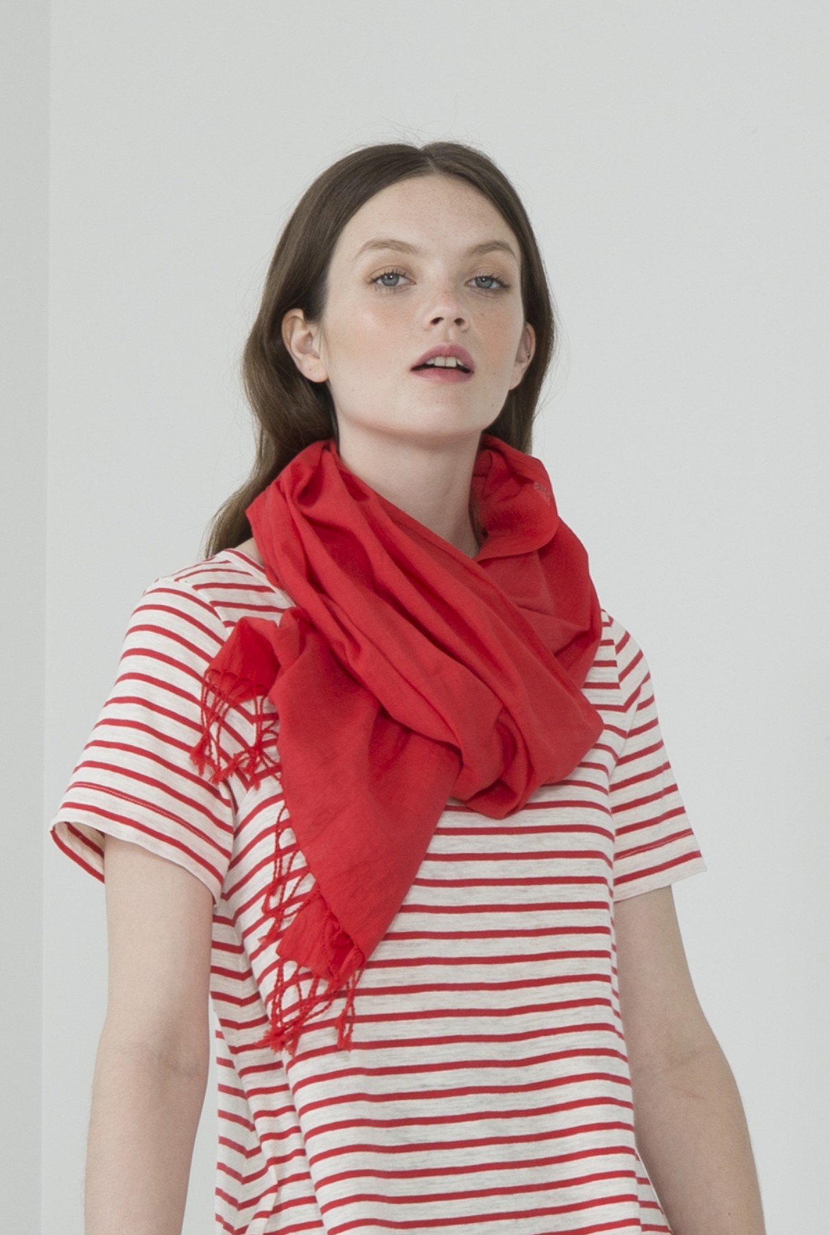 sunshade scarf/cherry